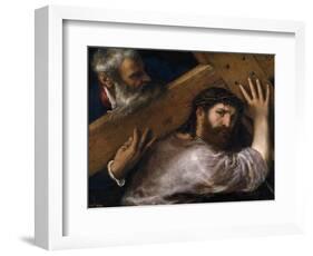 Christ And the Cyrenian, Ca. 1565, Italian School-null-Framed Giclee Print