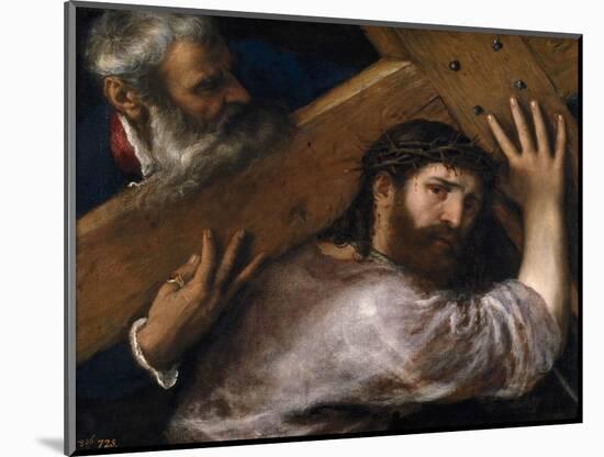 Christ And the Cyrenian, Ca. 1565, Italian School-null-Mounted Giclee Print