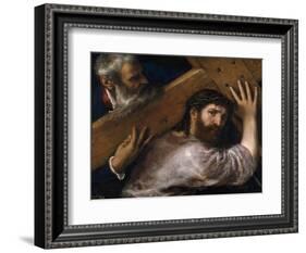 Christ And the Cyrenian, Ca. 1565, Italian School-null-Framed Giclee Print