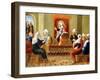 Christ and the Doctors (Oil on Canvas)-Diego Quispe Tito-Framed Giclee Print