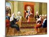 Christ and the Doctors (Oil on Canvas)-Diego Quispe Tito-Mounted Giclee Print