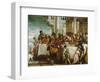 Christ and the Magdalen in the House of the Pharisee-Paolo Veronese-Framed Giclee Print
