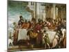 Christ and the Magdalen in the House of the Pharisee-Paolo Veronese-Mounted Giclee Print