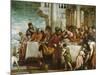 Christ and the Magdalen in the House of the Pharisee-Paolo Veronese-Mounted Giclee Print