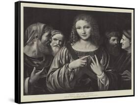 Christ and the Pharisees-Bernardino Luini-Framed Stretched Canvas