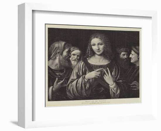 Christ and the Pharisees-Bernardino Luini-Framed Giclee Print