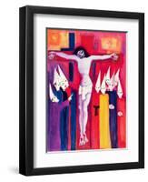 Christ and the Politicians, 2000-Laila Shawa-Framed Premium Giclee Print