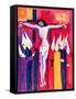 Christ and the Politicians, 2000-Laila Shawa-Framed Stretched Canvas