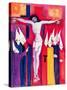 Christ and the Politicians, 2000-Laila Shawa-Stretched Canvas