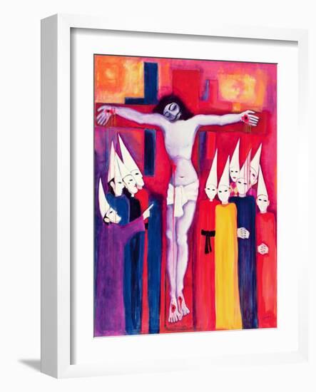 Christ and the Politicians, 2000-Laila Shawa-Framed Giclee Print