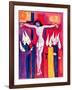 Christ and the Politicians, 2000-Laila Shawa-Framed Giclee Print