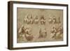 Christ and the Saints in Glory (Study for the Disputa)-Raphael-Framed Giclee Print