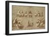 Christ and the Saints in Glory (Study for the Disputa)-Raphael-Framed Giclee Print