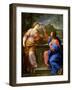 Christ and the Samaritan Woman at Jacob's Well'. C.17th Century-Carlo Maratta-Framed Giclee Print