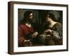 Christ and the Samaritan Woman at Jacob's Well-Guercino-Framed Giclee Print