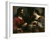 Christ and the Samaritan Woman at Jacob's Well-Guercino-Framed Giclee Print