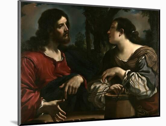 Christ and the Samaritan Woman at Jacob's Well-Guercino-Mounted Giclee Print