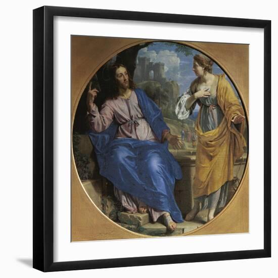 Christ and the Samaritan Woman at the Well, 1648-Philippe De Champaigne-Framed Giclee Print