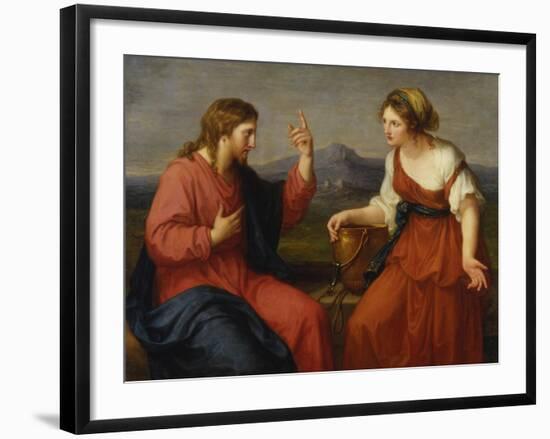 Christ and the Samaritan Woman at the Well, 1796-Angelica Kauffmann-Framed Giclee Print