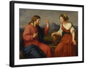 Christ and the Samaritan Woman at the Well, 1796-Angelica Kauffmann-Framed Giclee Print