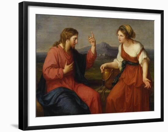 Christ and the Samaritan Woman at the Well, 1796-Angelica Kauffmann-Framed Giclee Print