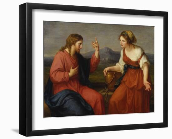 Christ and the Samaritan Woman at the Well, 1796-Angelica Kauffmann-Framed Giclee Print