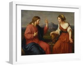 Christ and the Samaritan Woman at the Well, 1796-Angelica Kauffmann-Framed Giclee Print