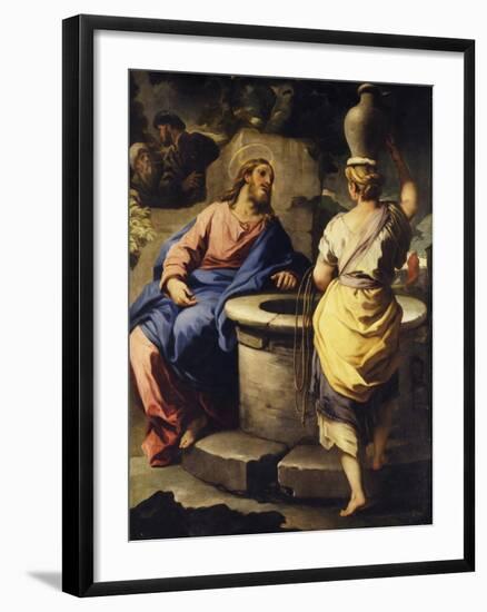 Christ and the Samaritan Woman at the Well, C. 1697-Luca Giordano-Framed Giclee Print