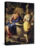 Christ and the Samaritan Woman at the Well, C. 1697-Luca Giordano-Stretched Canvas