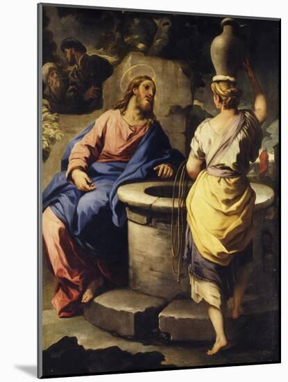 Christ and the Samaritan Woman at the Well, C. 1697-Luca Giordano-Mounted Giclee Print