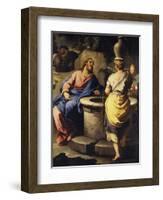 Christ and the Samaritan Woman at the Well, C. 1697-Luca Giordano-Framed Giclee Print