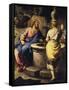 Christ and the Samaritan Woman at the Well, C. 1697-Luca Giordano-Framed Stretched Canvas