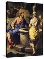 Christ and the Samaritan Woman at the Well, C. 1697-Luca Giordano-Stretched Canvas