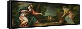 Christ and the Samaritan Woman at the Well, circa 1580-Paolo Veronese-Framed Stretched Canvas