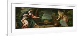 Christ and the Samaritan Woman at the Well, circa 1580-Paolo Veronese-Framed Giclee Print