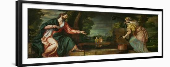 Christ and the Samaritan Woman at the Well, circa 1580-Paolo Veronese-Framed Giclee Print