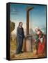 Christ and the Samaritan Woman at the Well-Johann von Flandern-Framed Stretched Canvas