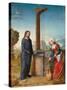 Christ and the Samaritan Woman at the Well-Johann von Flandern-Stretched Canvas