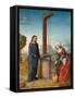 Christ and the Samaritan Woman at the Well-Johann von Flandern-Framed Stretched Canvas