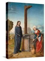 Christ and the Samaritan Woman at the Well-Johann von Flandern-Stretched Canvas