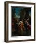 Christ and the Samaritan Woman, Ca 1595-Annibale Carracci-Framed Giclee Print