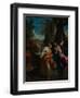 Christ and the Samaritan Woman, Ca 1595-Annibale Carracci-Framed Giclee Print