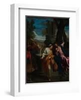 Christ and the Samaritan Woman, Ca 1595-Annibale Carracci-Framed Giclee Print