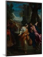 Christ and the Samaritan Woman, Ca 1595-Annibale Carracci-Mounted Giclee Print