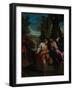 Christ and the Samaritan Woman, Ca 1595-Annibale Carracci-Framed Giclee Print