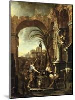 Christ and the Samaritan Woman-Alessandro Magnasco-Mounted Art Print