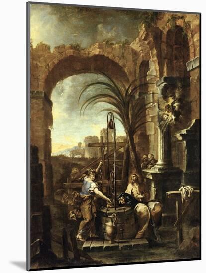 Christ and the Samaritan Woman-Alessandro Magnasco-Mounted Art Print