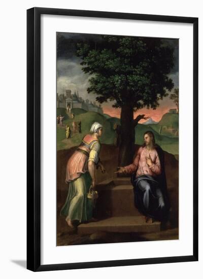 Christ and the Samaritan Woman-Marcello Venusti-Framed Giclee Print