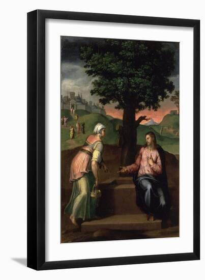 Christ and the Samaritan Woman-Marcello Venusti-Framed Giclee Print