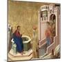 Christ and the Samaritan Woman-Duccio di Buoninsegna-Mounted Giclee Print